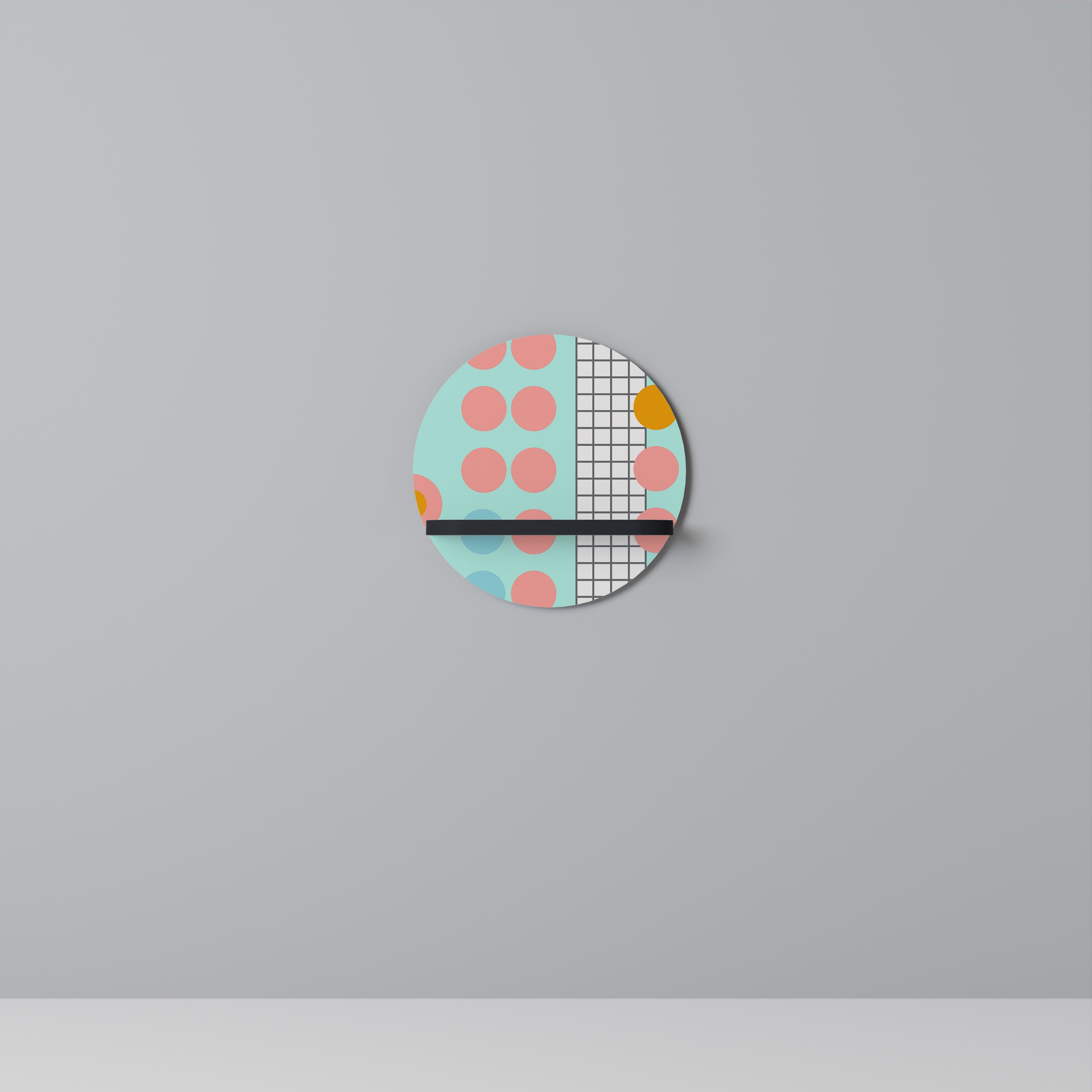 RETRO GRID Decorative Art Shelf