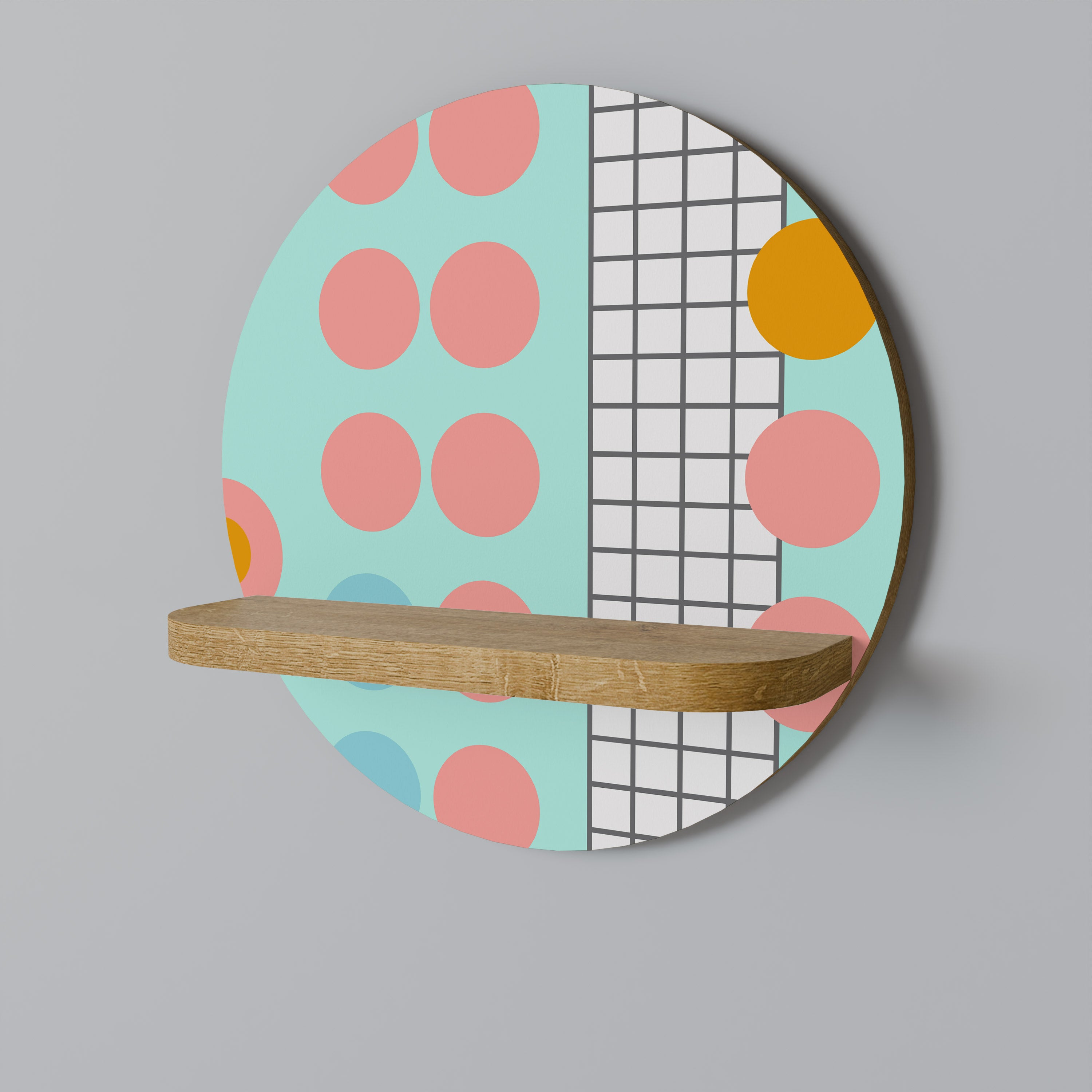 RETRO GRID Decorative Art Shelf