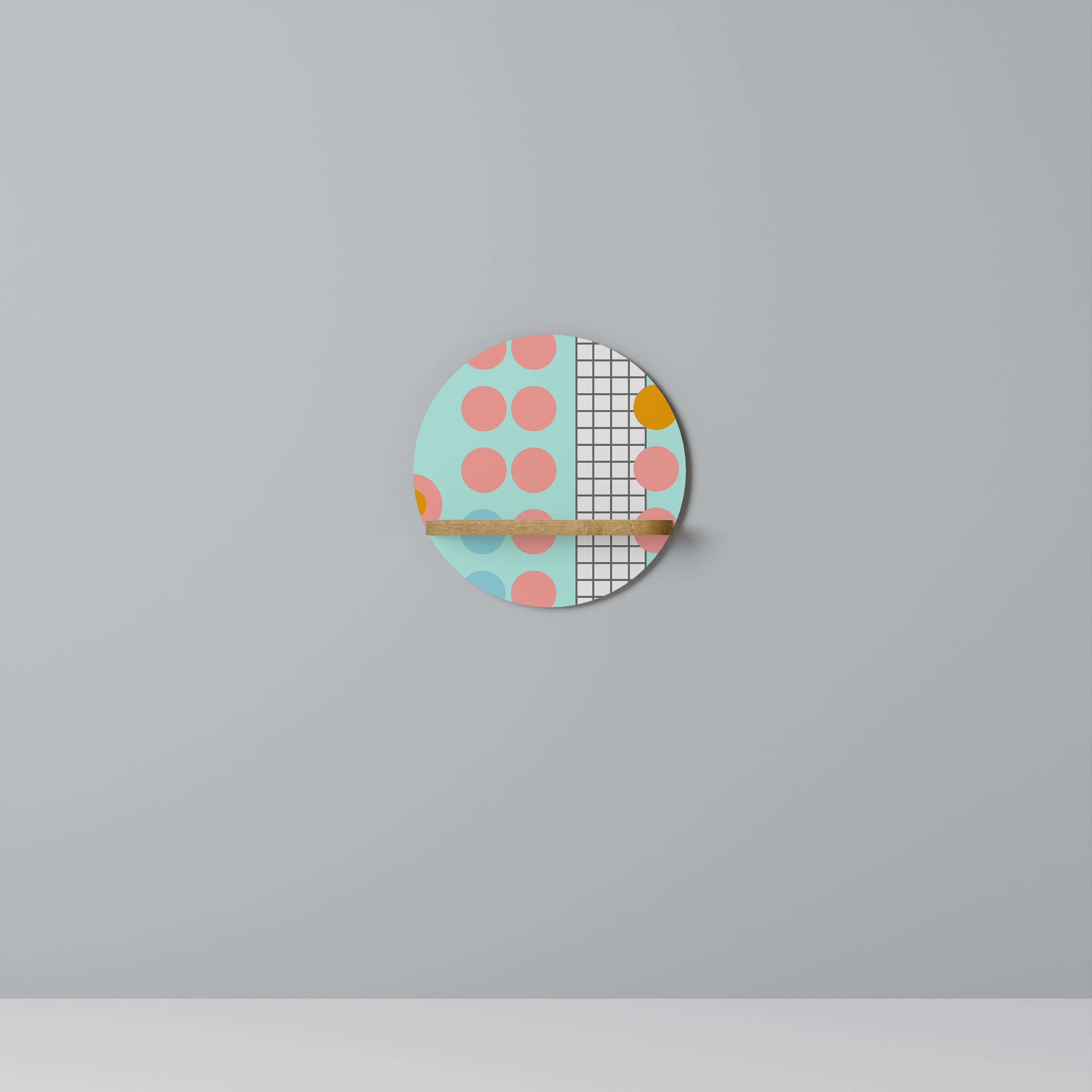 RETRO GRID Decorative Art Shelf