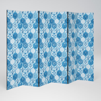 AQUATIC HEXAGON DREAM 6-teiliger Paravent