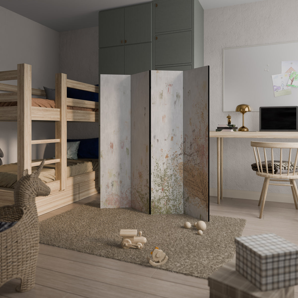 DAILY RHAPSODIES 4-Panel Room Divider