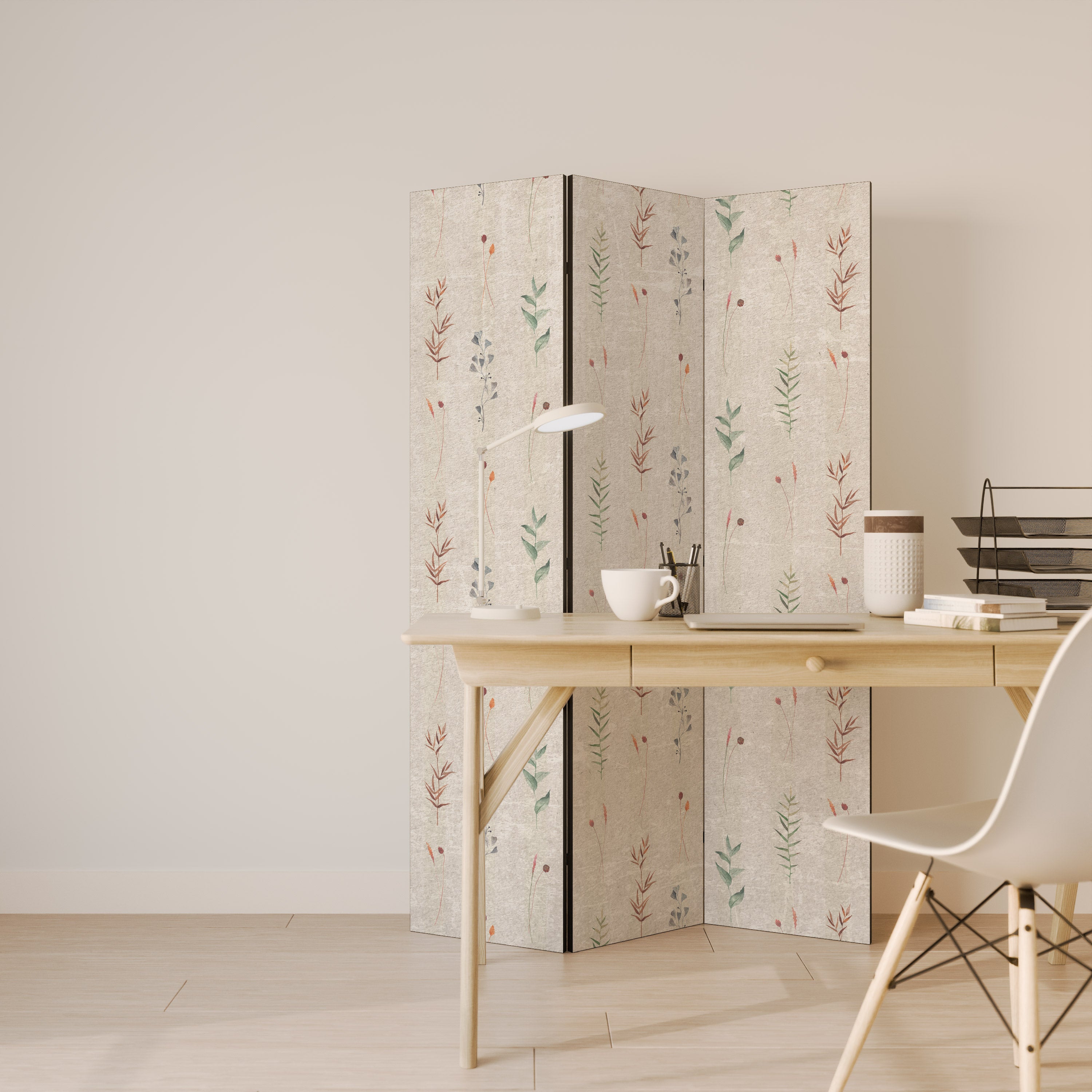 VERDANT HARMONY Dekorativ rumsavdelare – 3 paneler