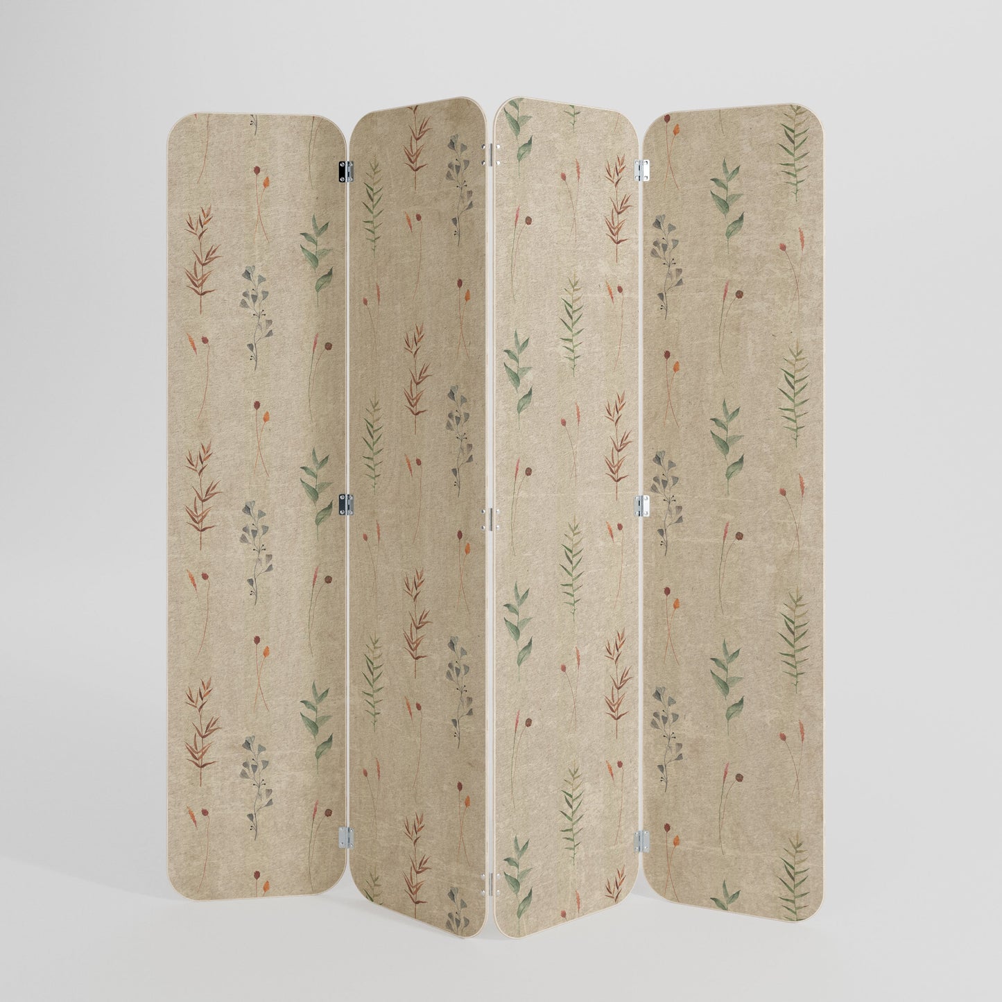 VERDANT HARMONY 4-Panel Plywood Room Divider