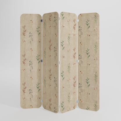 VERDANT HARMONY 4-Panel Plywood Room Divider