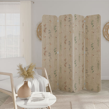 VERDANT HARMONY 4-Panel Plywood Room Divider