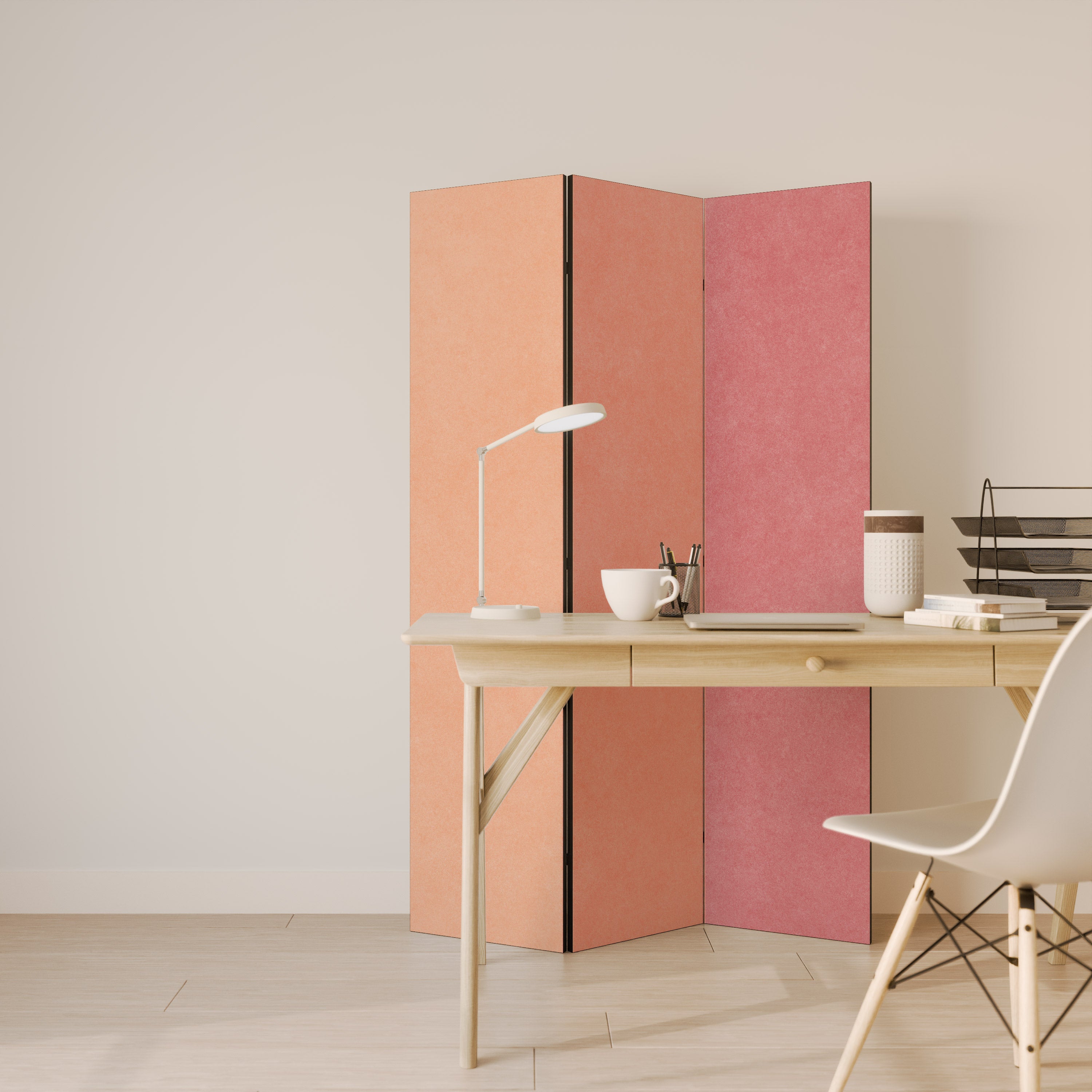 SMELLS LIKE PINK SPIRIT Dekorativ rumsavdelare – 3 paneler