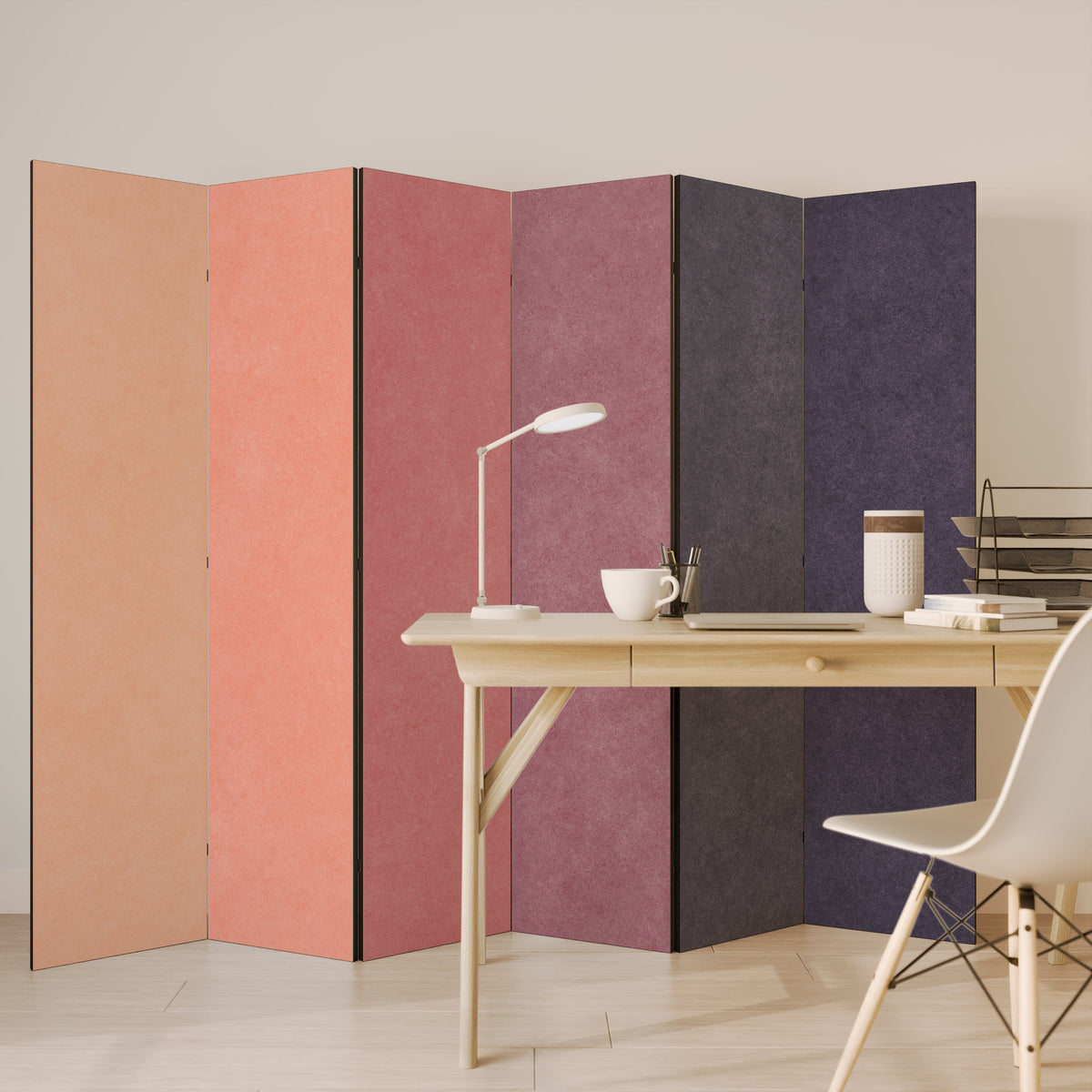 SMELLS LIKE PINK SPIRIT 6-Panel Room Divider