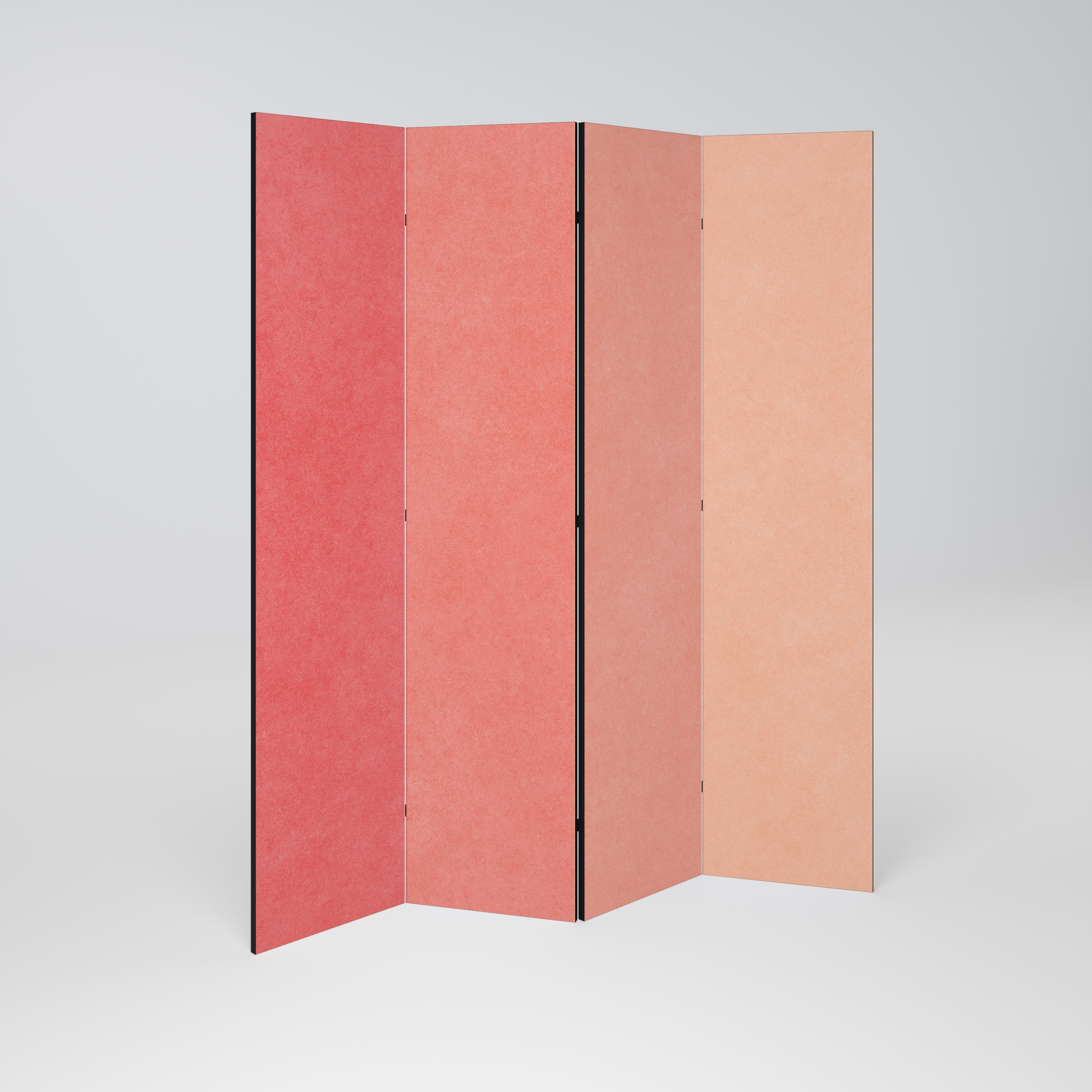 PEACH OF MY HEART 4-Panel Room Divider