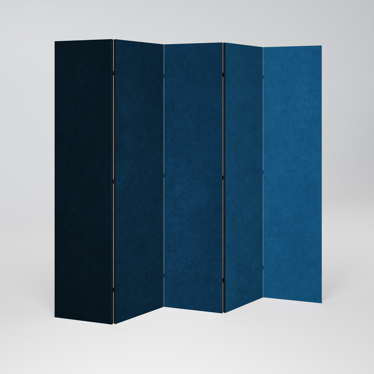 SHAKE IT BLUE Biombo de 5 paneles