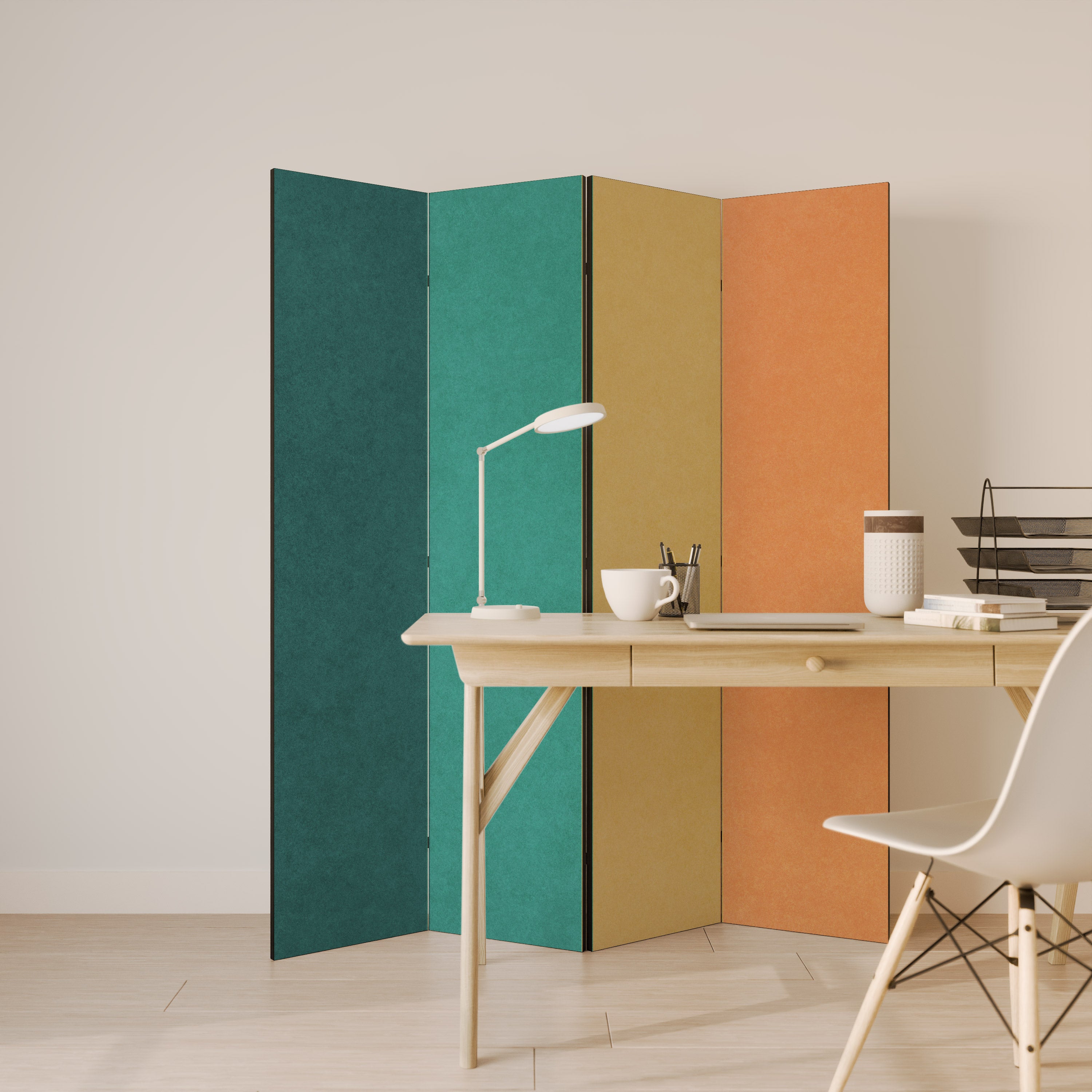 VIVA LA COLOR 4-Panel Room Divider