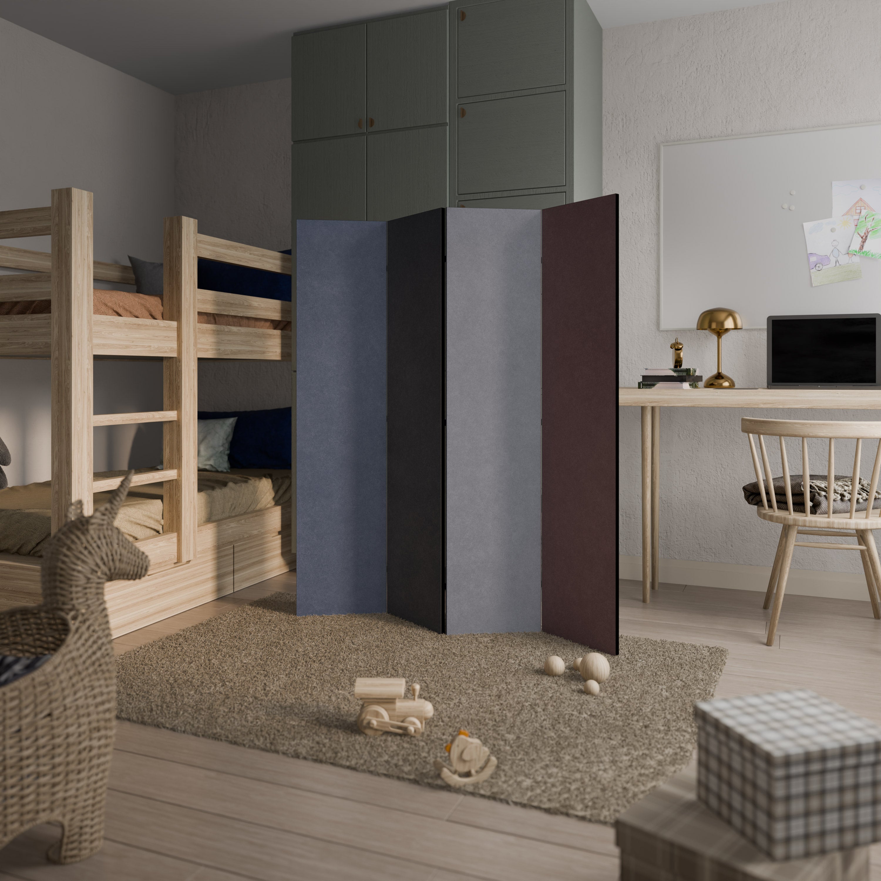 COLORWAY TO HEAVEN 4-Panel Room Divider