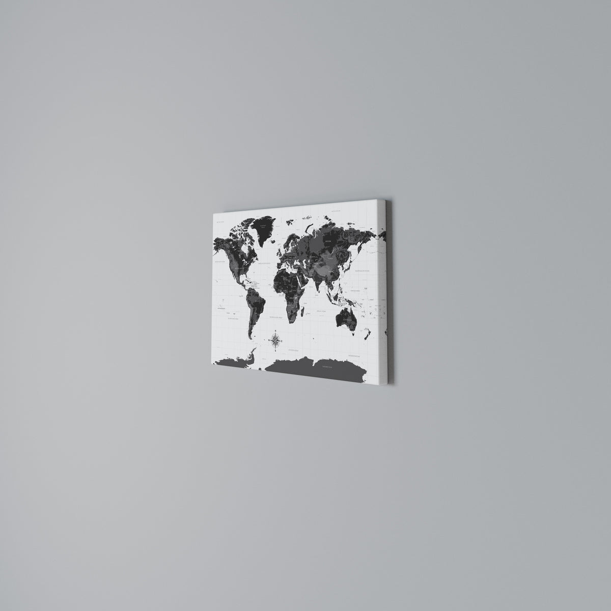 GLOBAL SHADOWS Horizontal Canvas Print