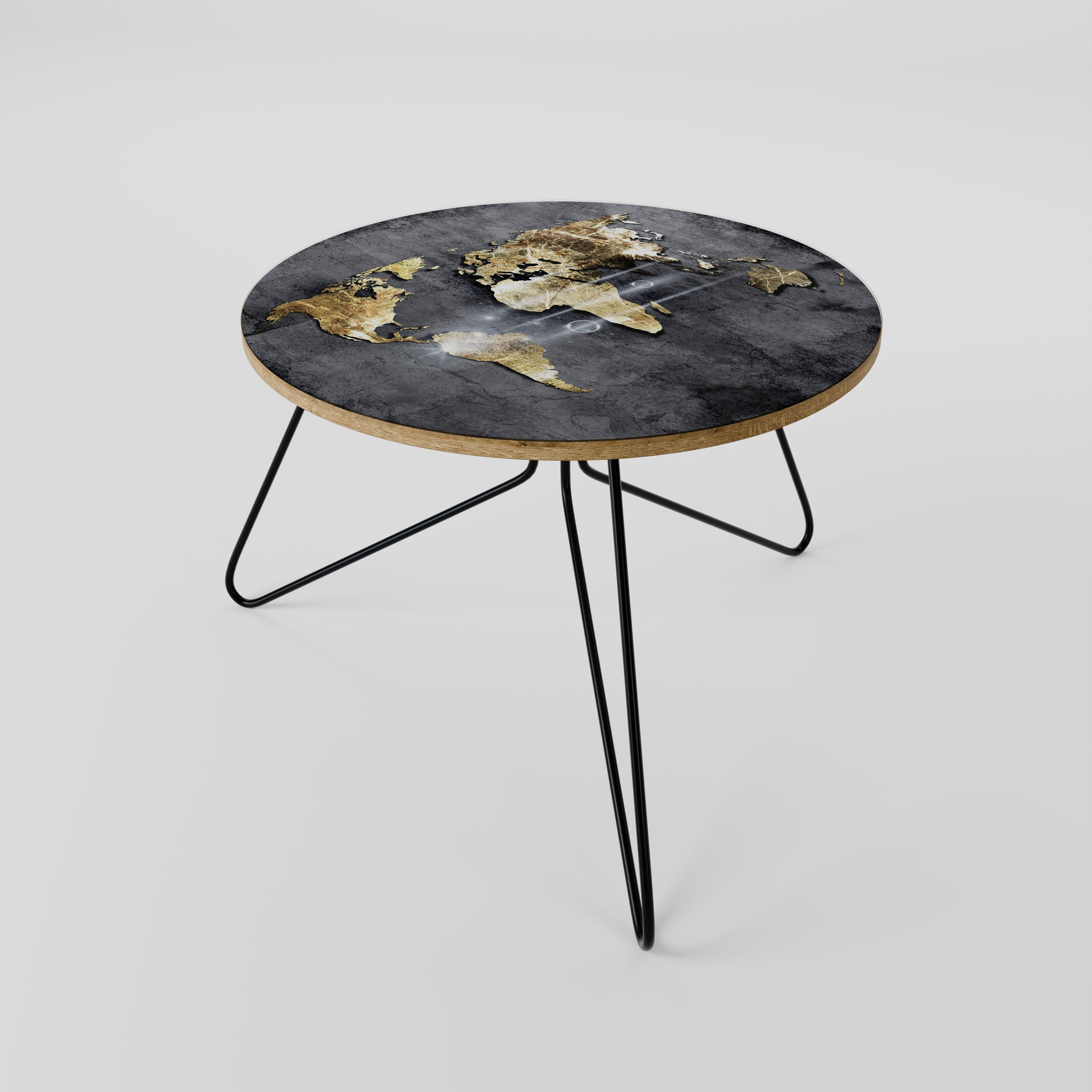SHIMMERING EARTH MAP Couchtisch