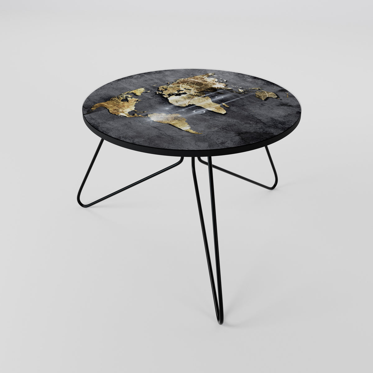 SHIMMERING EARTH MAP Couchtisch