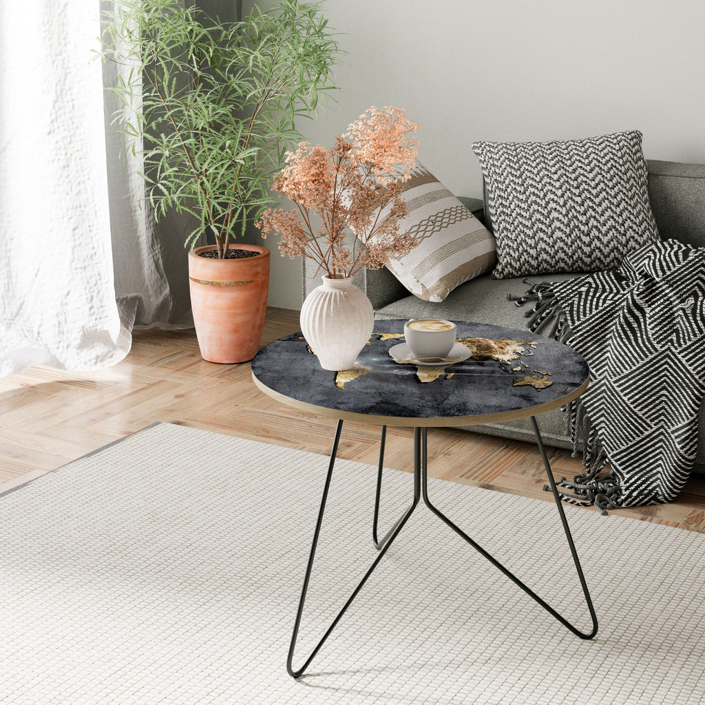 SHIMMERING EARTH MAP Couchtisch