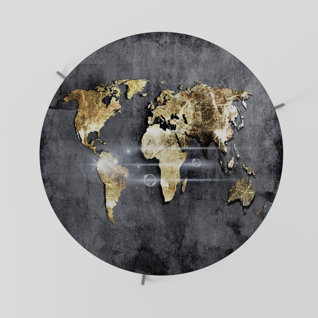 SHIMMERING EARTH MAP Couchtisch