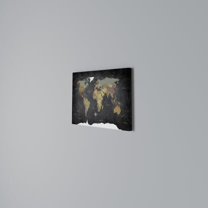 CONTINENTS OF CREATIVITY Horizontal Canvas Print