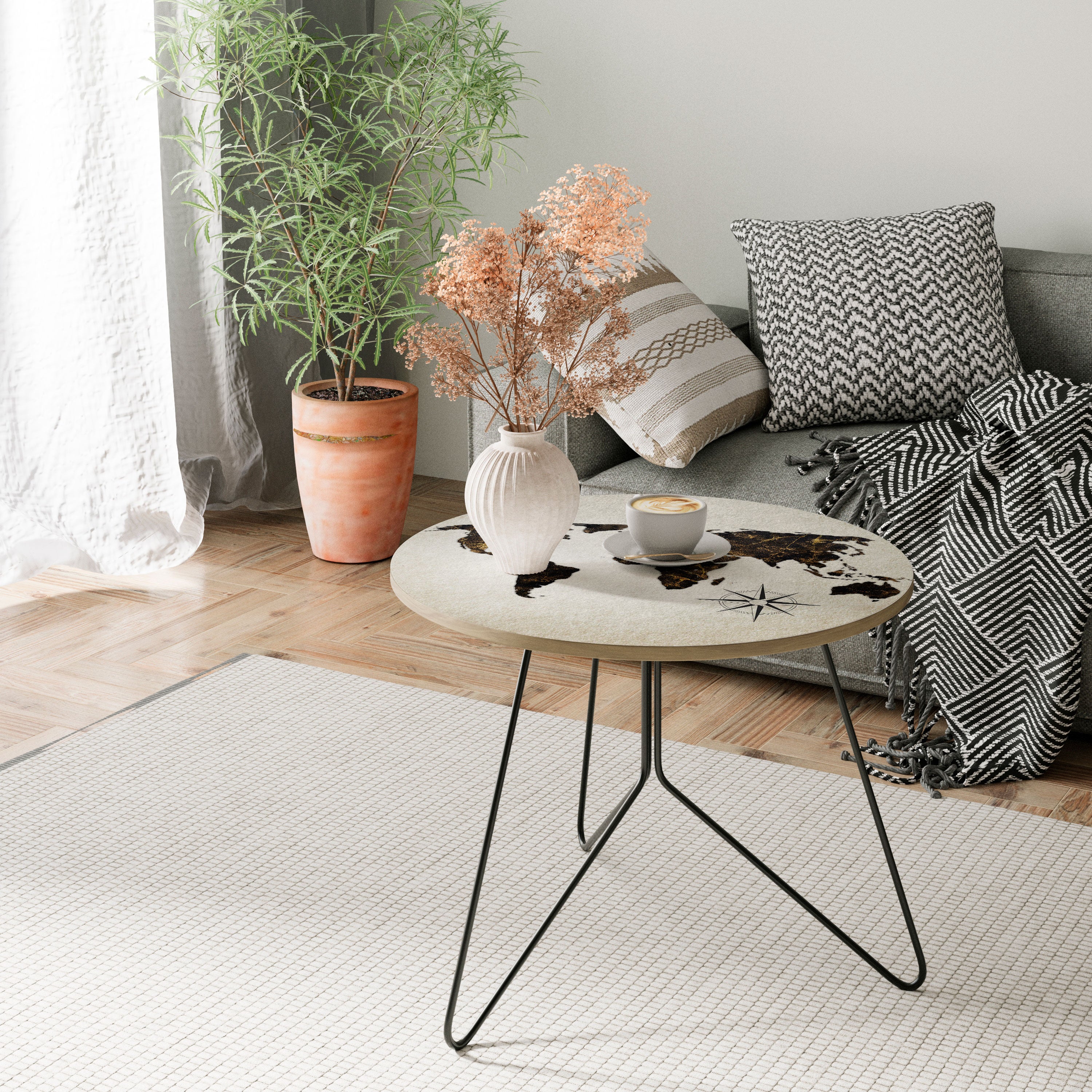 GOLDEN LINES GLOBE Couchtisch