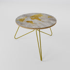 METALLIC WORLDVIEW MAP Coffee Table