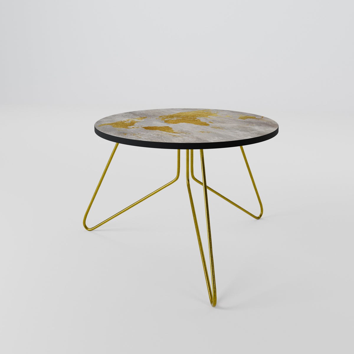METALLIC WORLDVIEW MAP Coffee Table