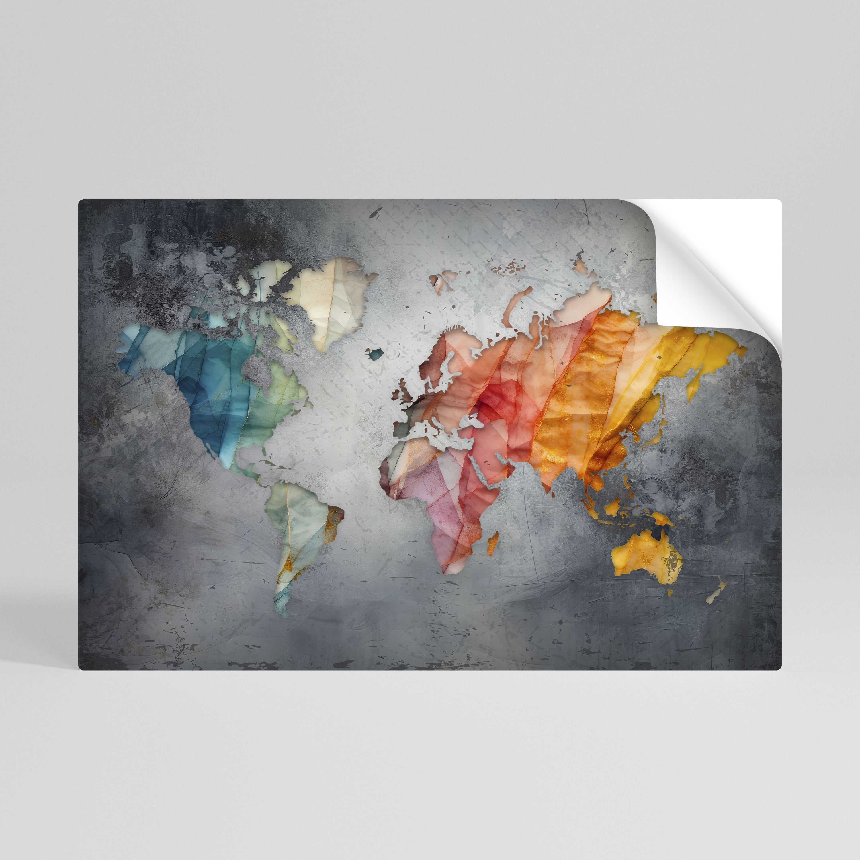 HARMONIOUS EARTH TONES Selbstklebendes Horizontal-Poster