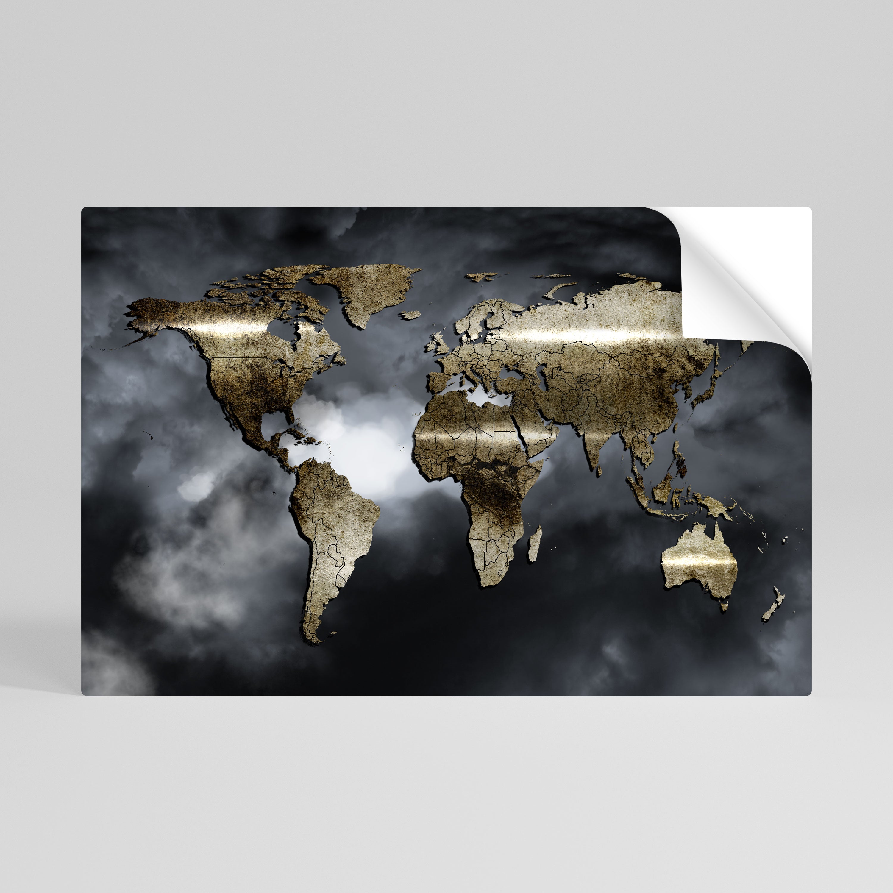 GOLDEN EARTH REVERIE Selbstklebendes Horizontal-Poster