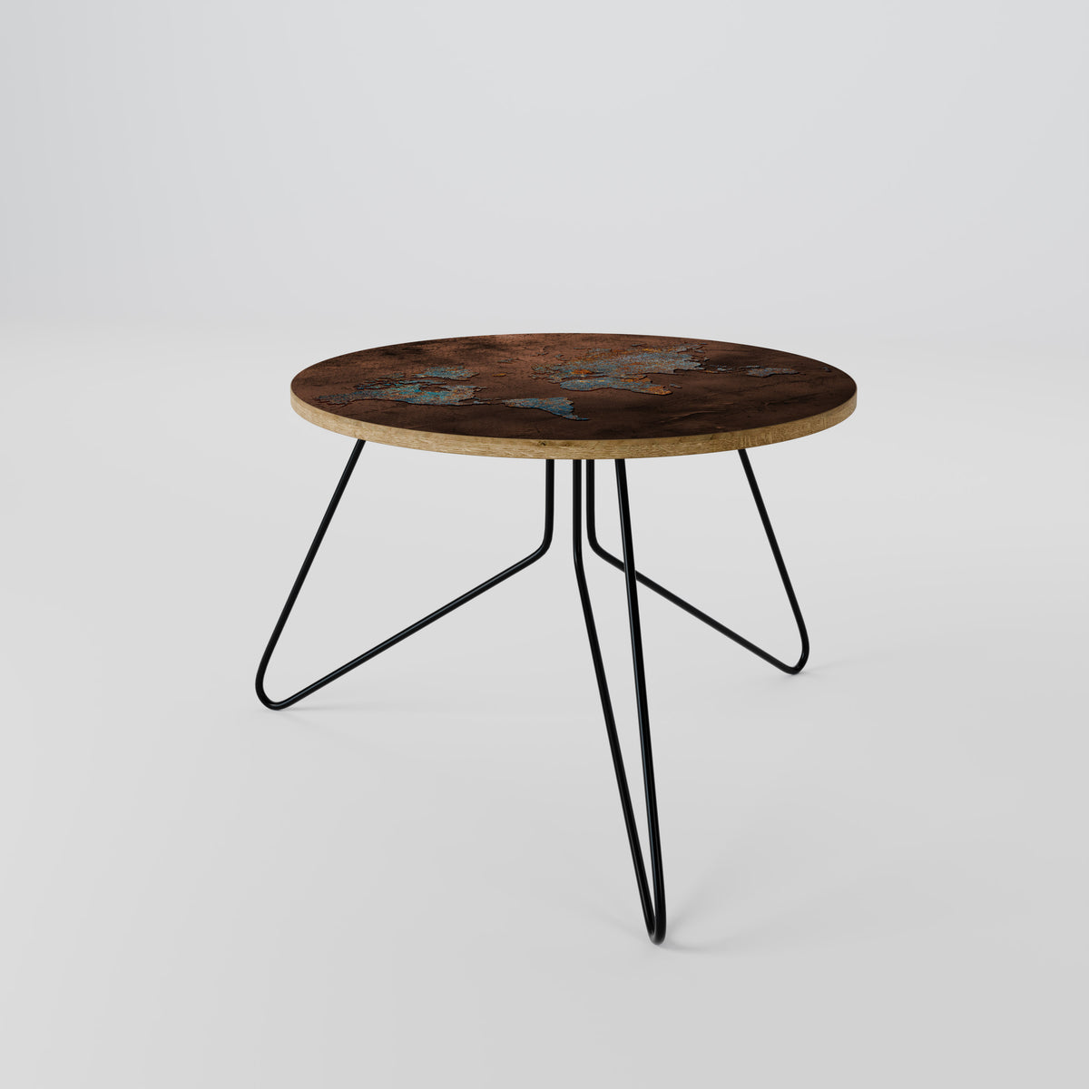 METALLIC MAP OF MEMORIES Coffee Table