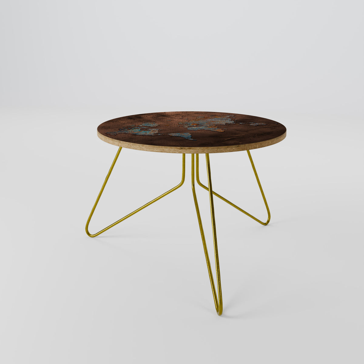 METALLIC MAP OF MEMORIES Coffee Table
