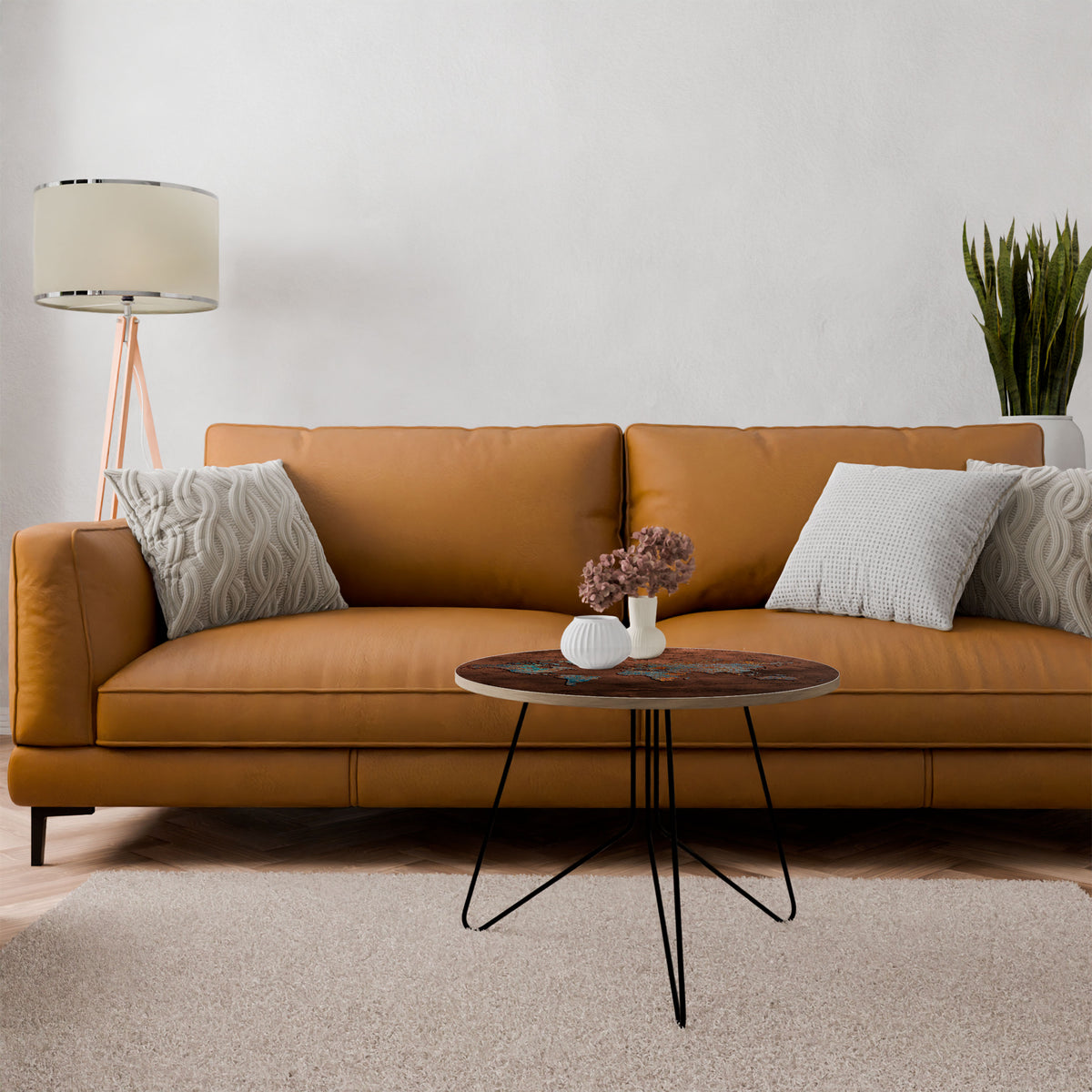 METALLIC MAP OF MEMORIES Coffee Table