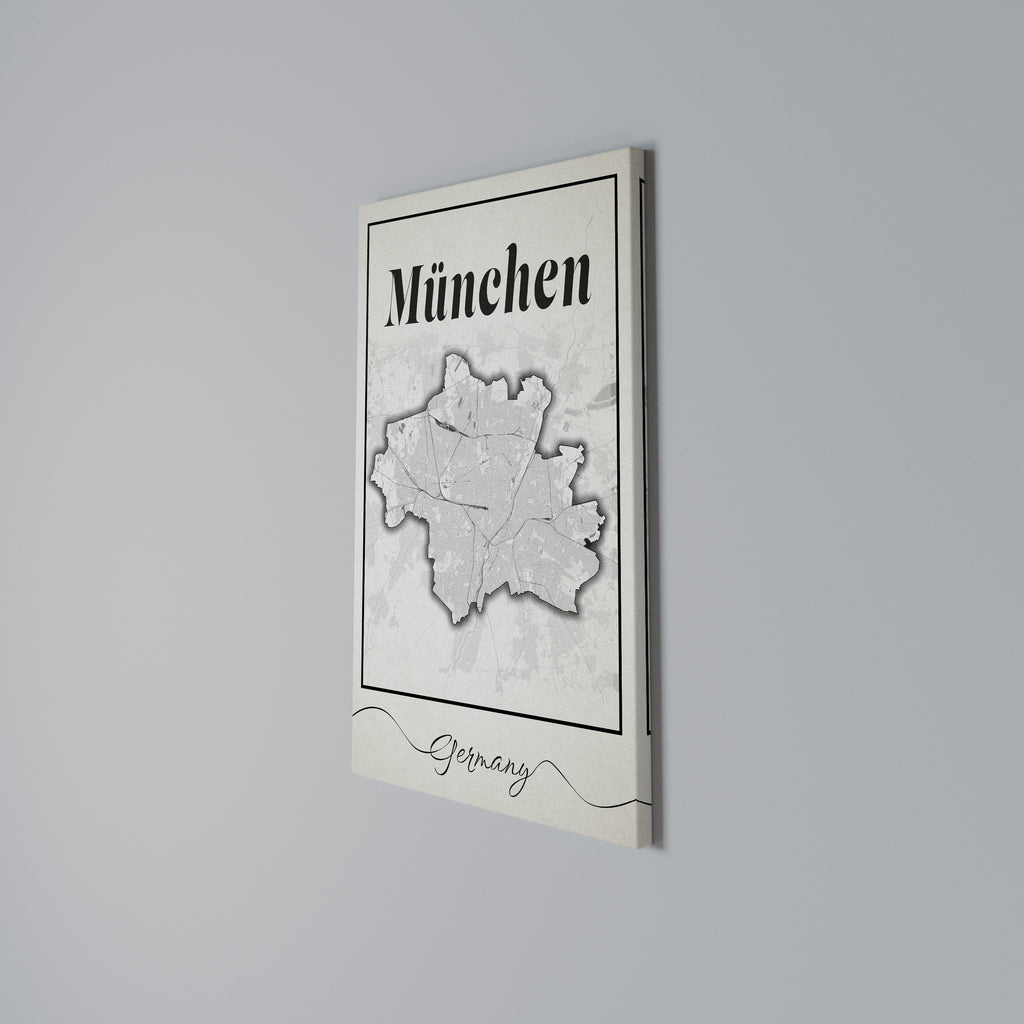 MONOCHROME MÜNCHEN Vertical Canvas Print