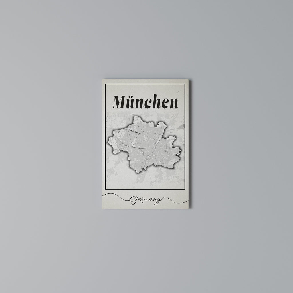 MONOCHROME MÜNCHEN Vertical Canvas Print