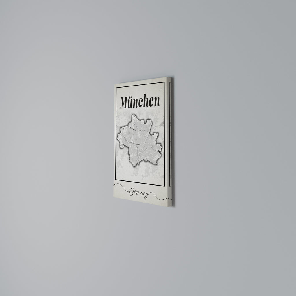 MONOCHROME MÜNCHEN Vertical Canvas Print