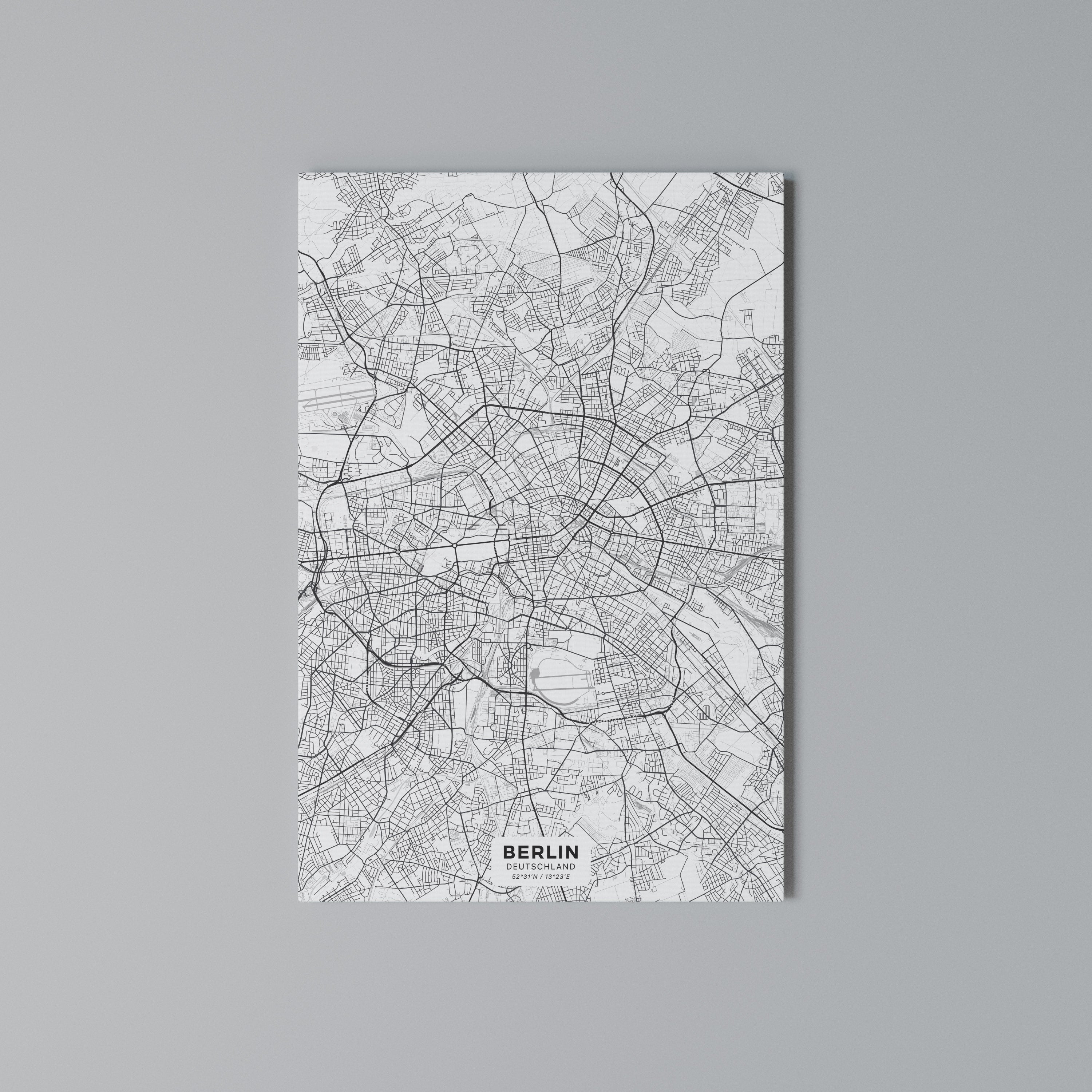 BERLIN PLAN Cuadro en lienzo vertical