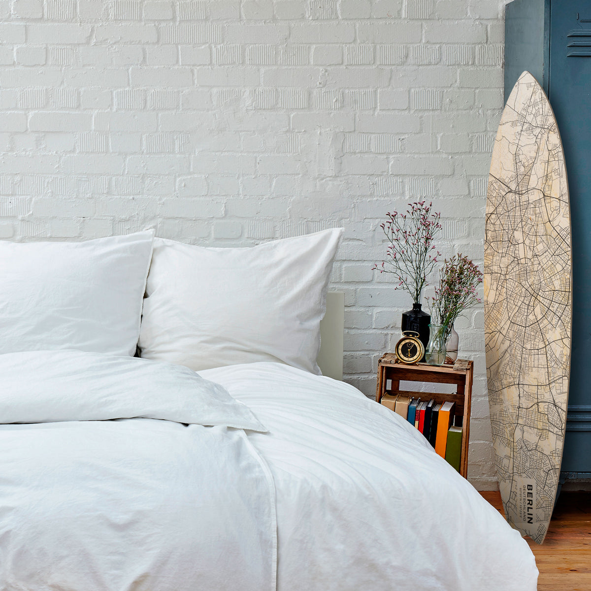 BERLIN PLAN Painel Decorativo Prancha de Surf
