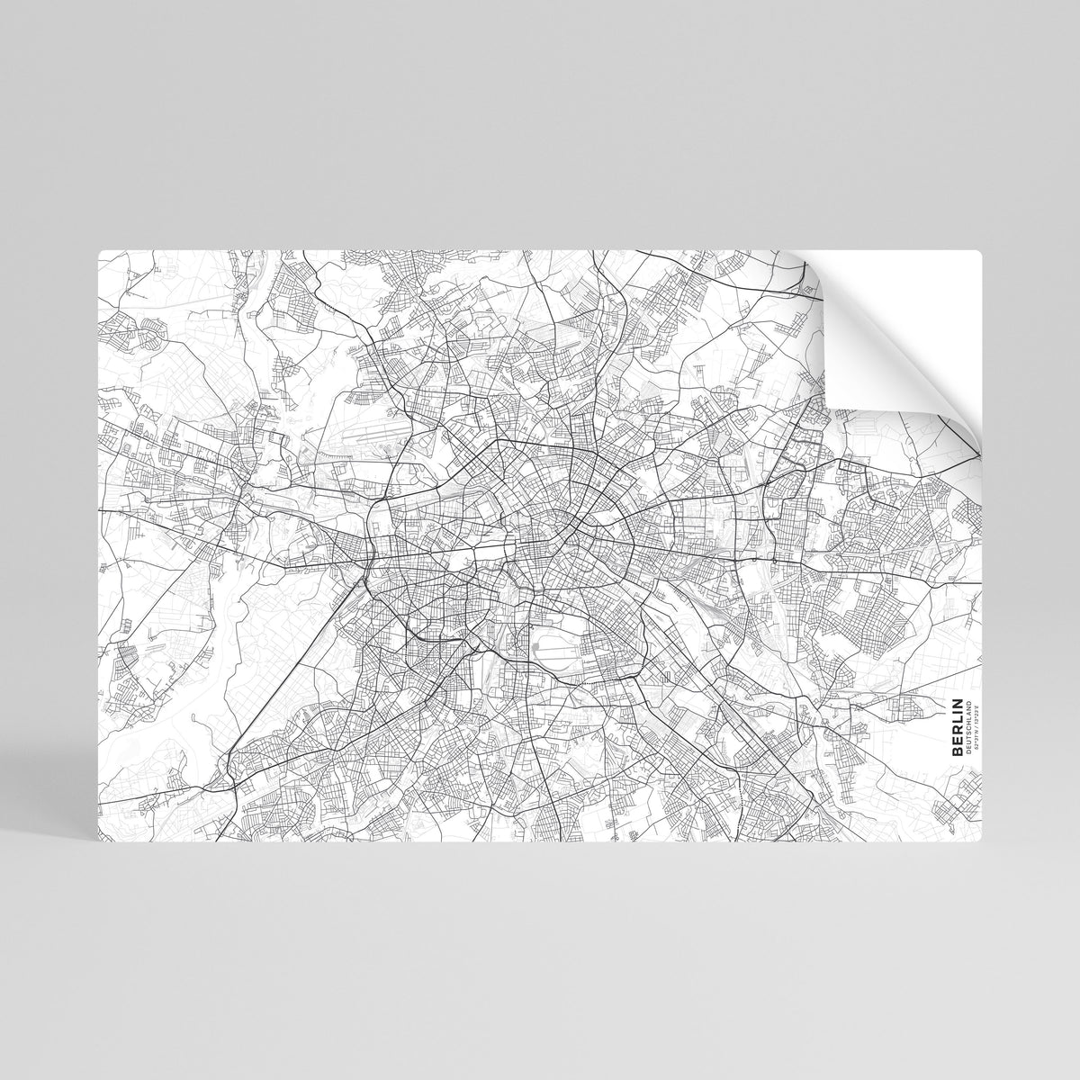 BERLIN PLAN Vodorovný samolepicí plakát