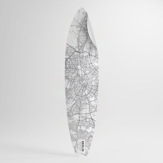 BERLIN PLAN Peel and Stick Surfboard Sticker