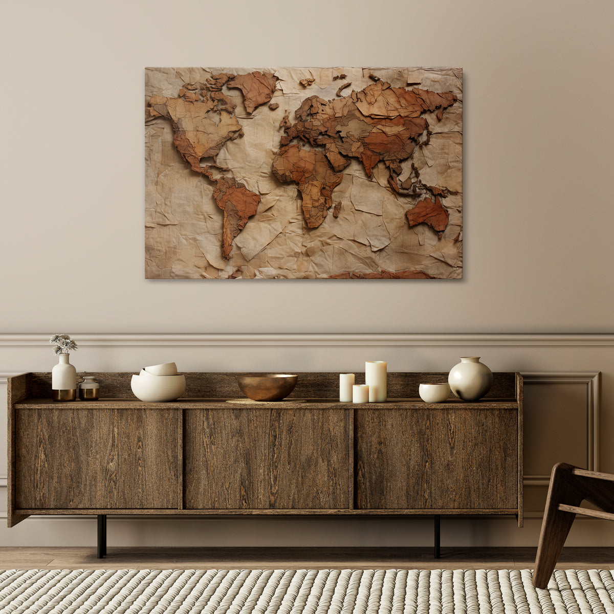 PAPERY PLANET LANDSCAPE Horizontal Canvas Print