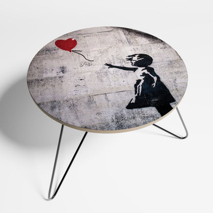 Petite table basse BALLON GIRL (BANKSY)