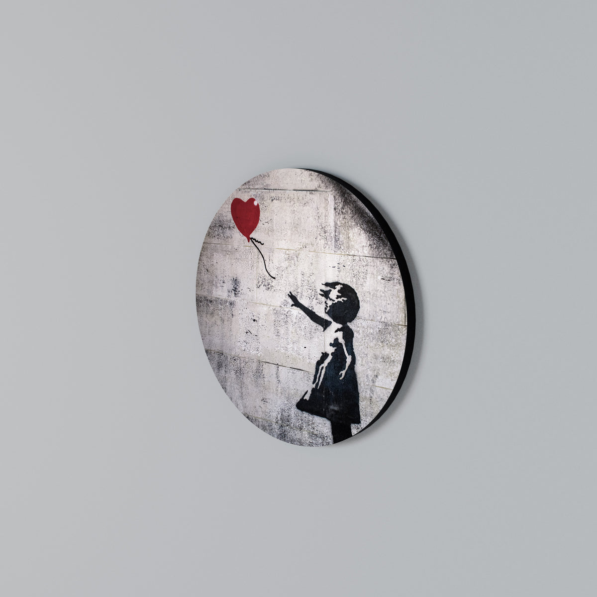BALLON GIRL (BANKSY) Kulatá nástěnná dekorace