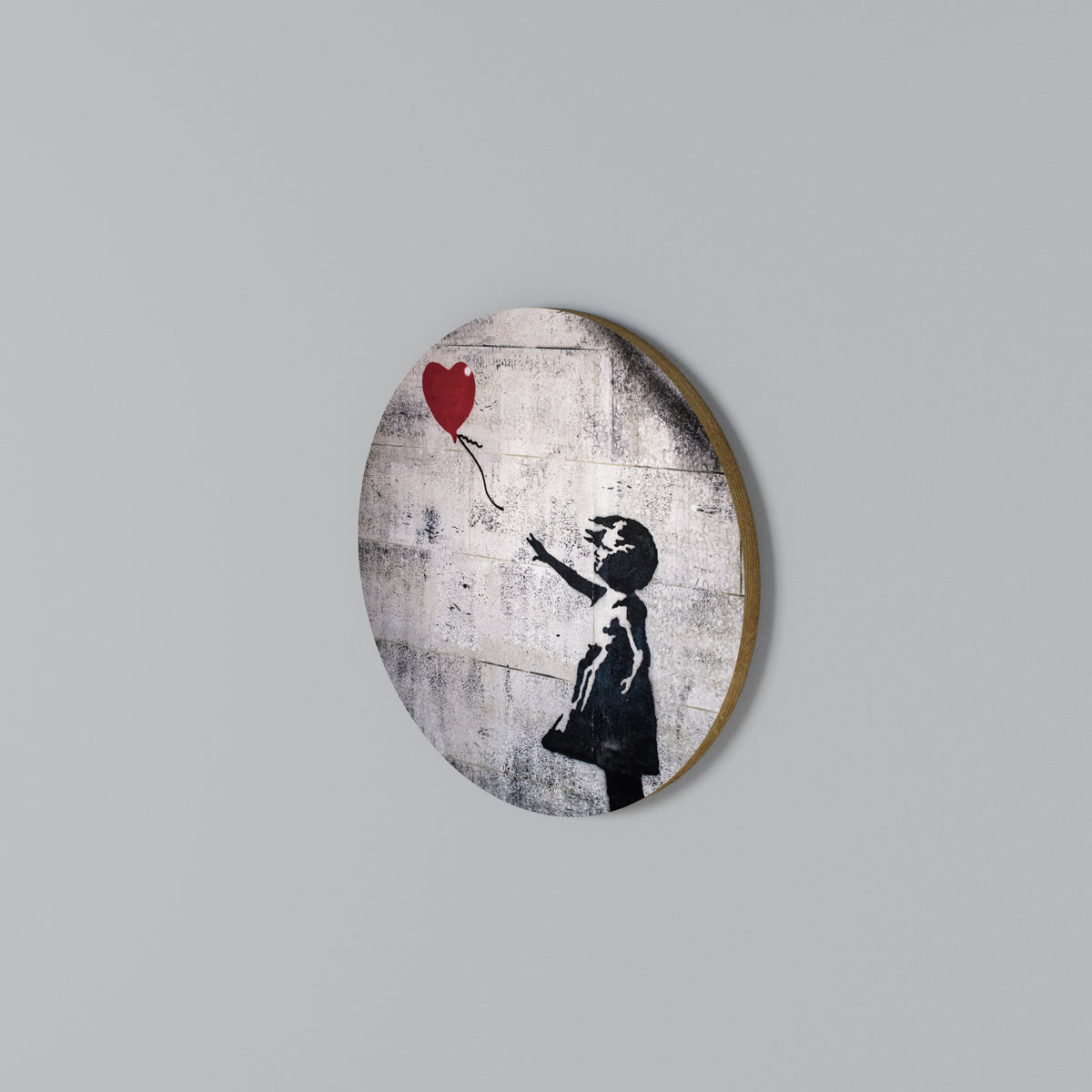 BALLON GIRL (BANKSY) Kulatá nástěnná dekorace