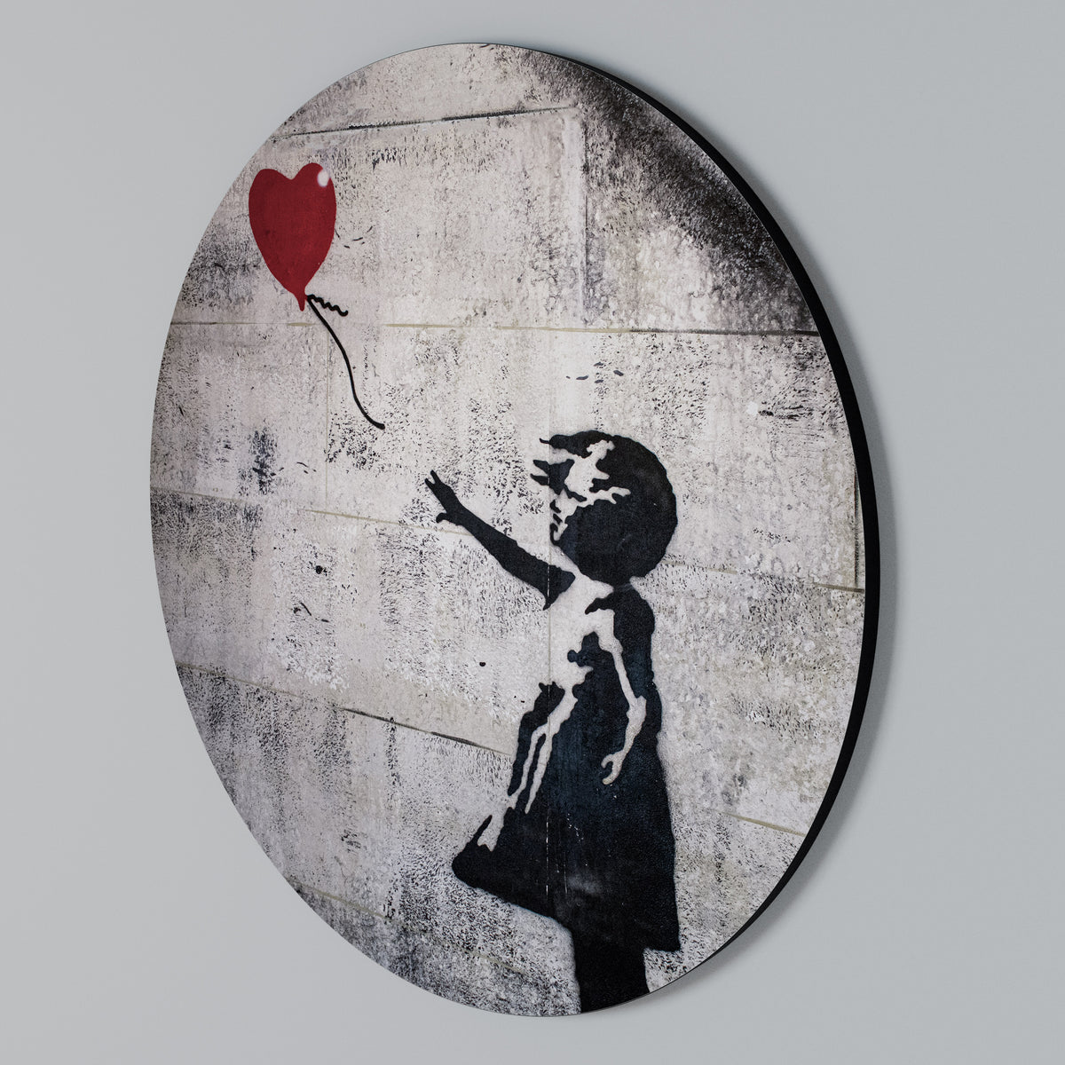 BALLON GIRL (BANKSY) Kulatá nástěnná dekorace