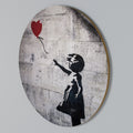 BALLON GIRL (BANKSY) Round Wall Art