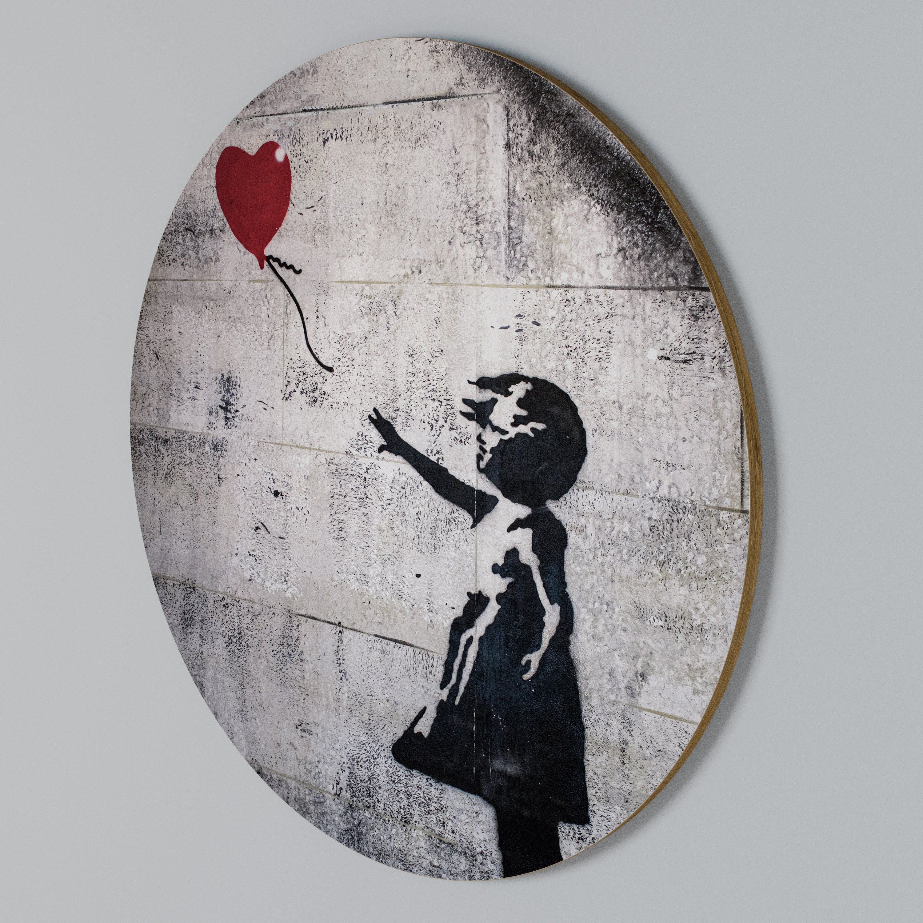 BALLON GIRL (BANKSY) Arte de pared redondo