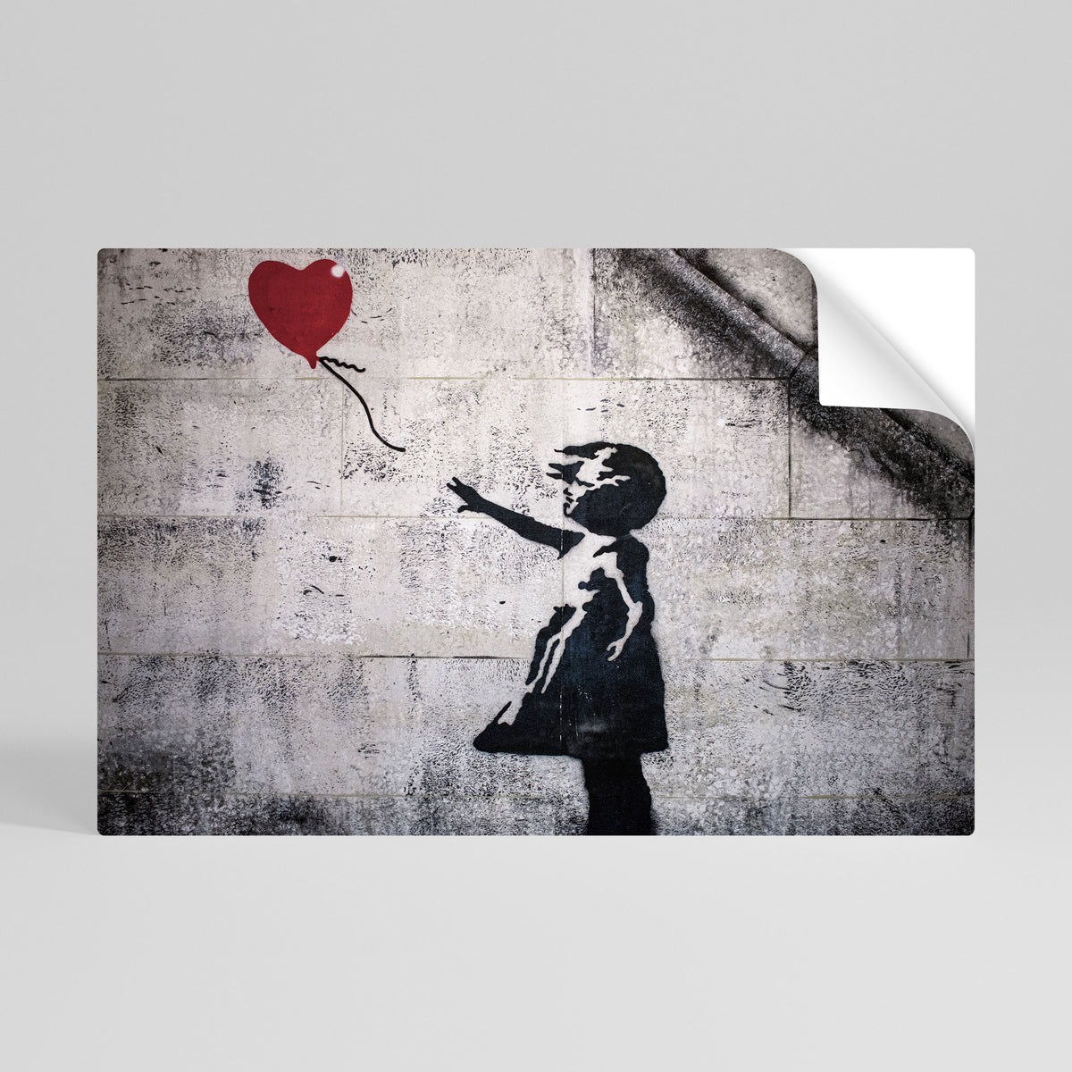 BALLON GIRL (BANKSY) Selbstklebendes Horizontal-Poster