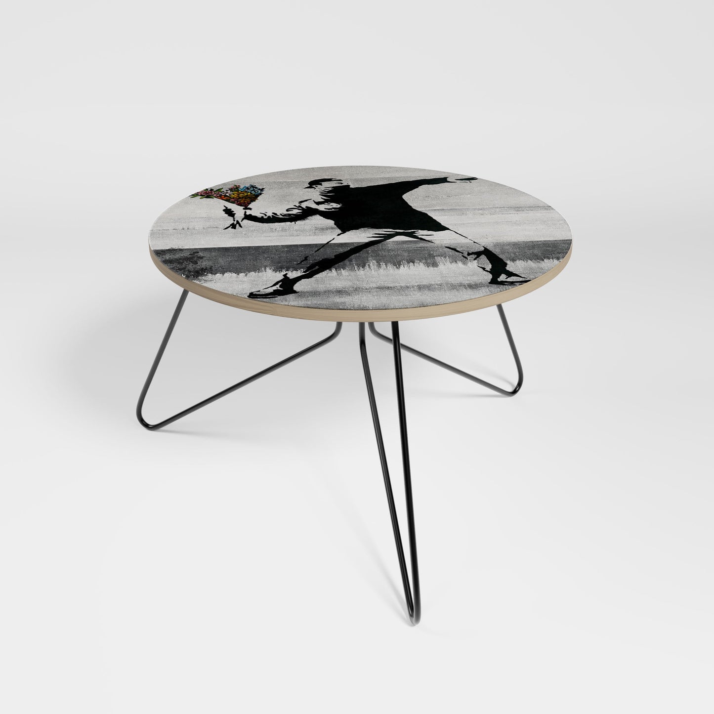 Table basse FLOWER BOMBER (BANKSY) Petite