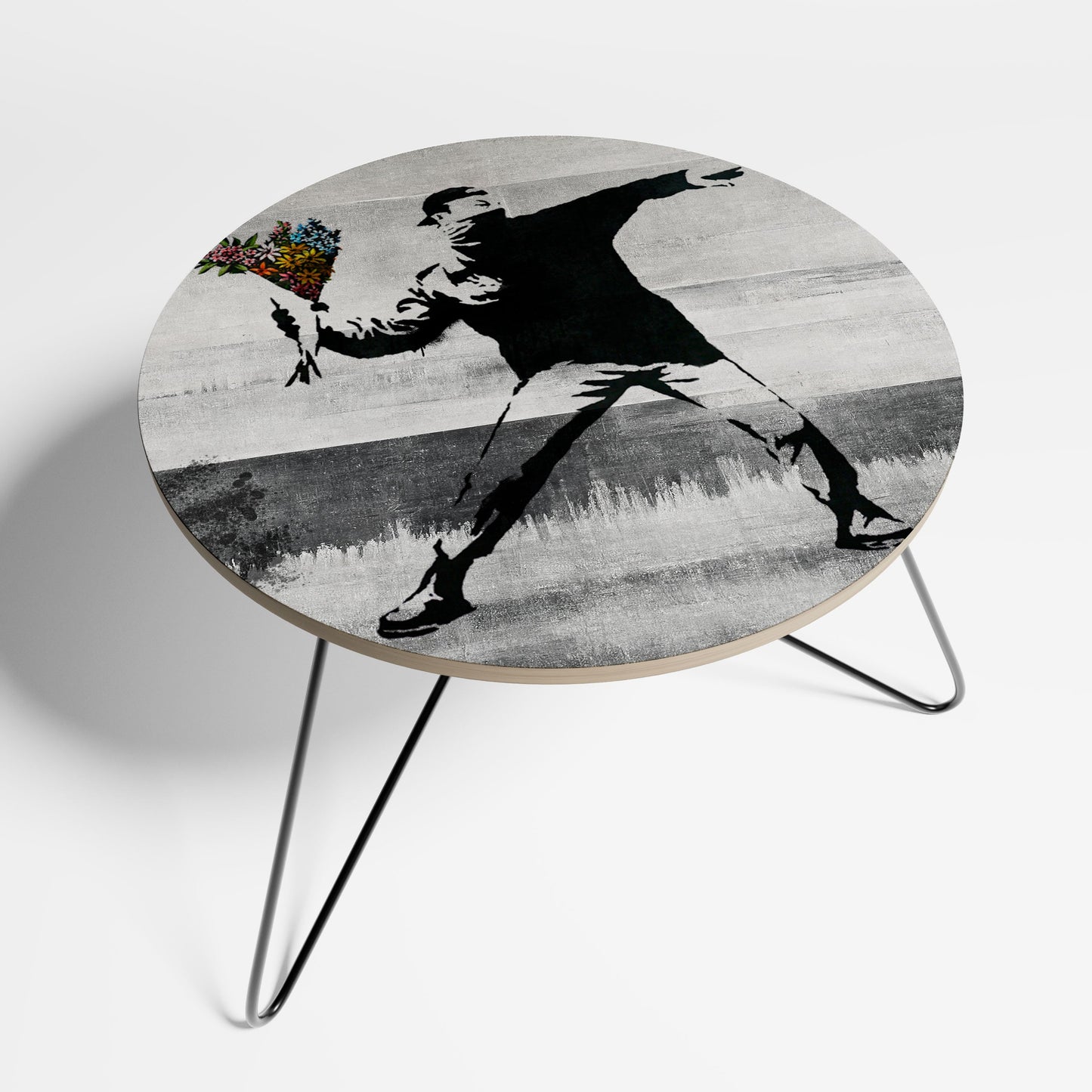 Table basse FLOWER BOMBER (BANKSY) Petite