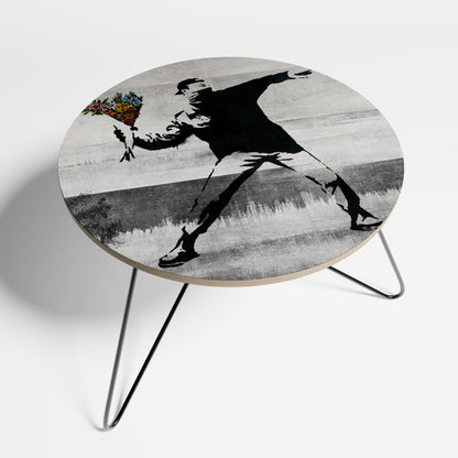 Table basse FLOWER BOMBER (BANKSY) Petite