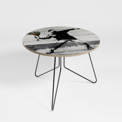 Grande table basse FLOWER BOMBER (BANKSY)