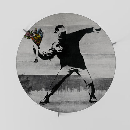 FLOWER BOMBER (BANKSY) Konferenční stolek