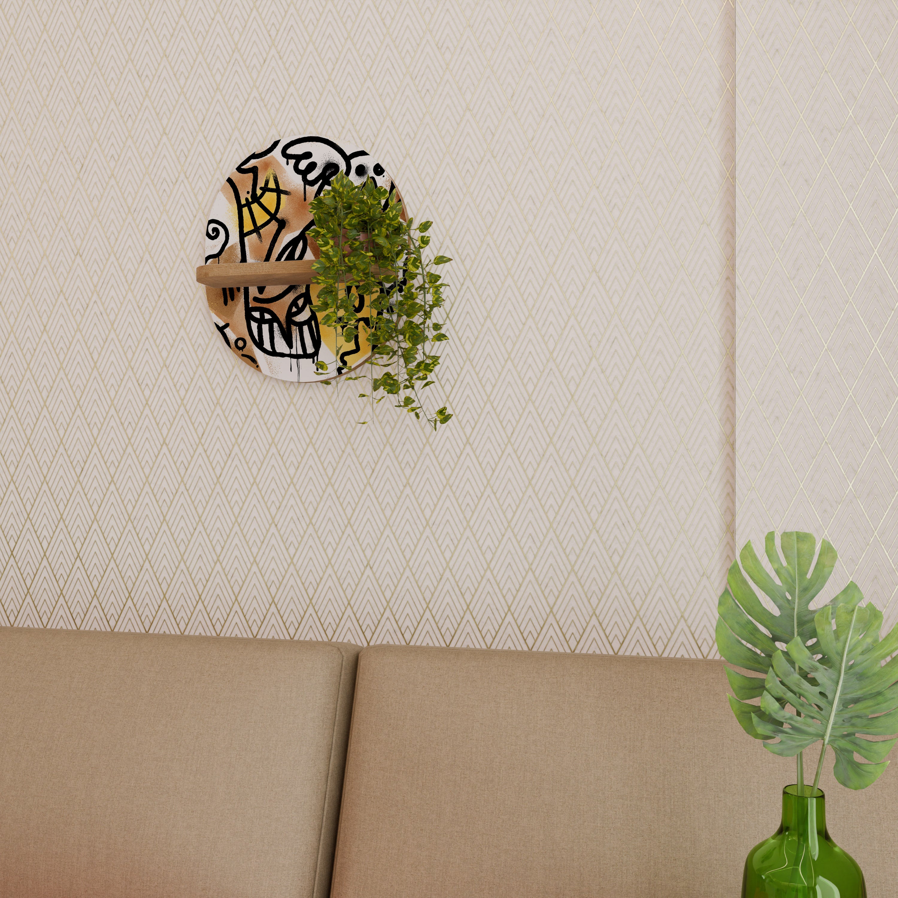 URBAN CANVAS Decorative Art Shelf